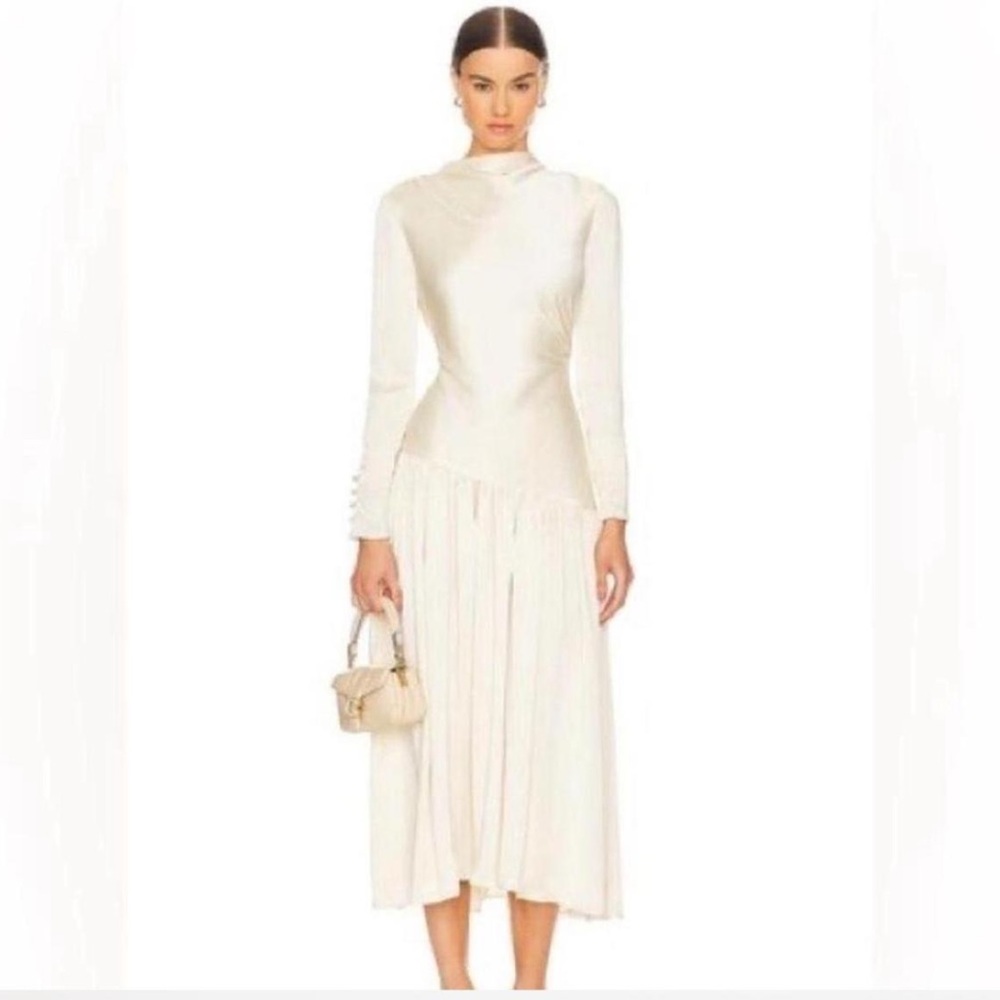 Lovers + Friends Cream Long-Sleeve Dress